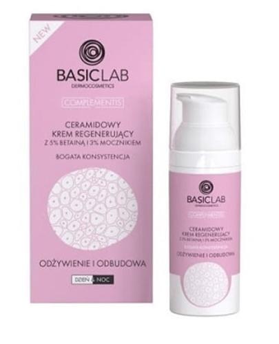 Basiclab Ceramidowy Krem regenerujący 5% betaina i 3% mocznik, 50 ml zdjęcie
