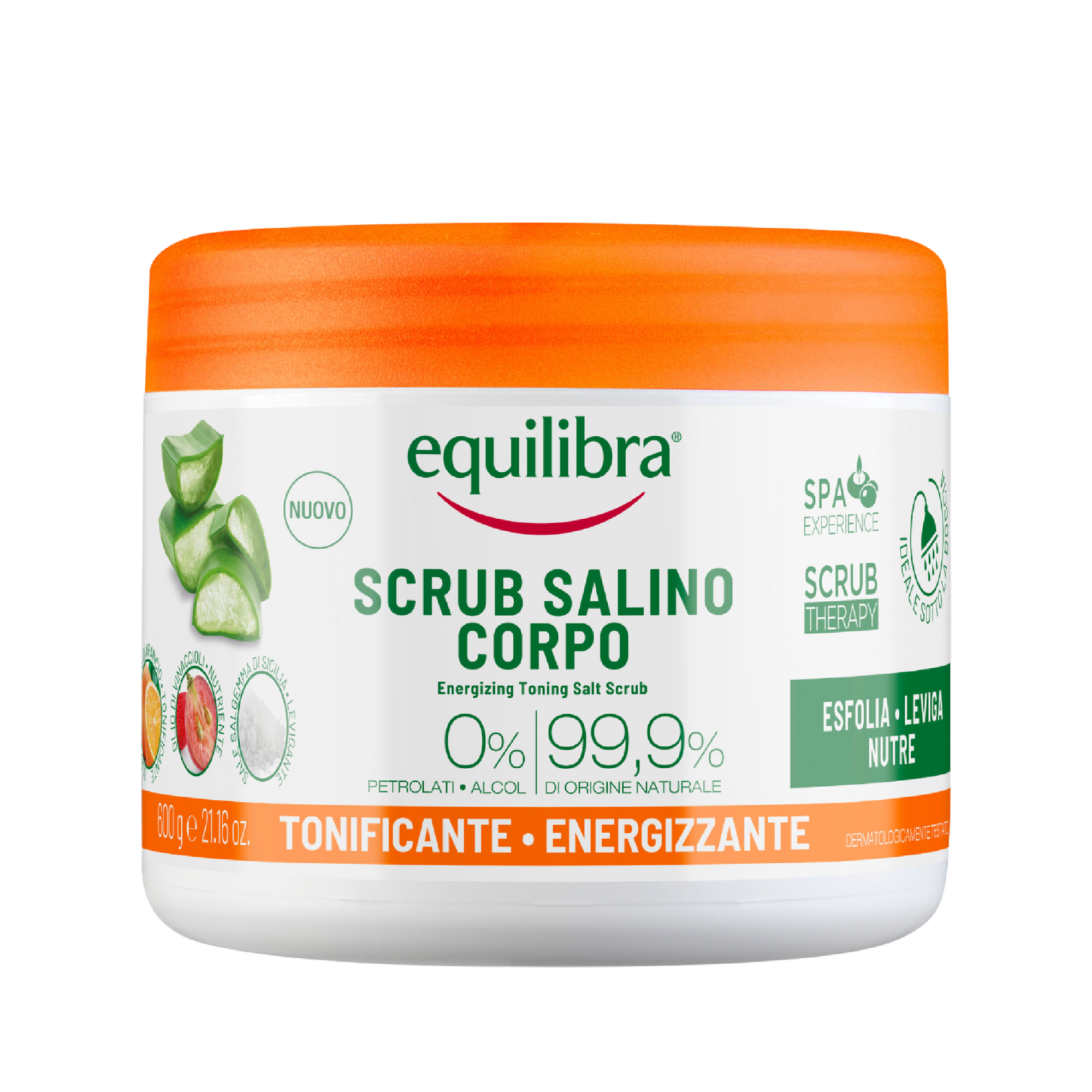 Equilibra tonizująco-energetyzujący peeling solny 600 g zdjęcie