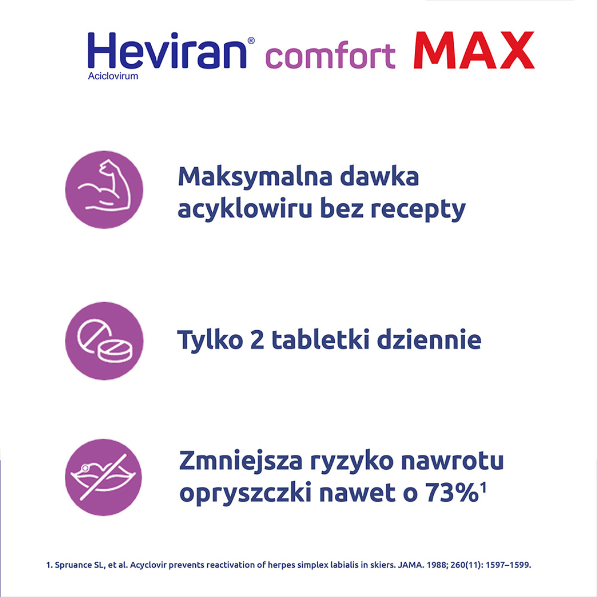 Heviran Comfort MAX 400mg 30 tabletek