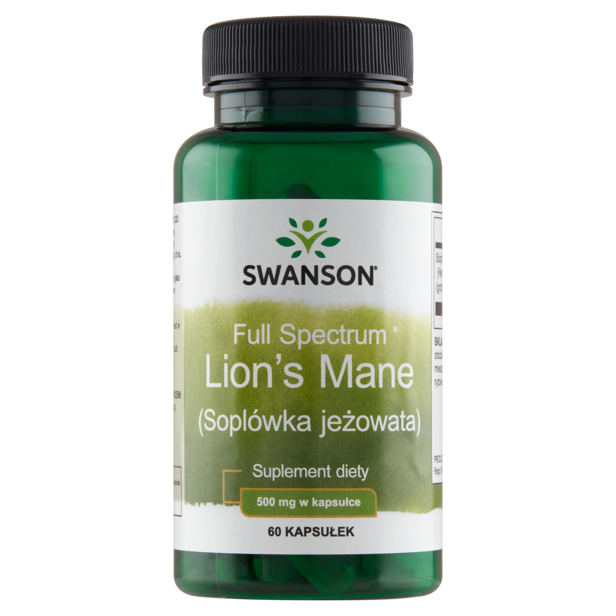 SWANSON Full Spectrum Lion's Mane Muschroom - 60 kaps. zdjęcie