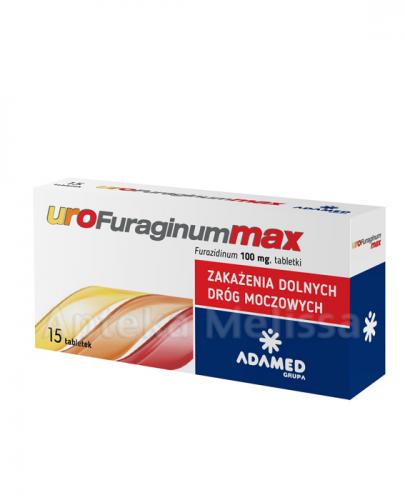 uroFuraginum Max 100mg leczenie zakażeń dróg moczowych 15 tabletek zdjęcie