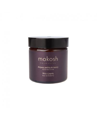 Mokosh Aktywny peeling do twarzy Róża z jagodą, 60 ml zdjęcie