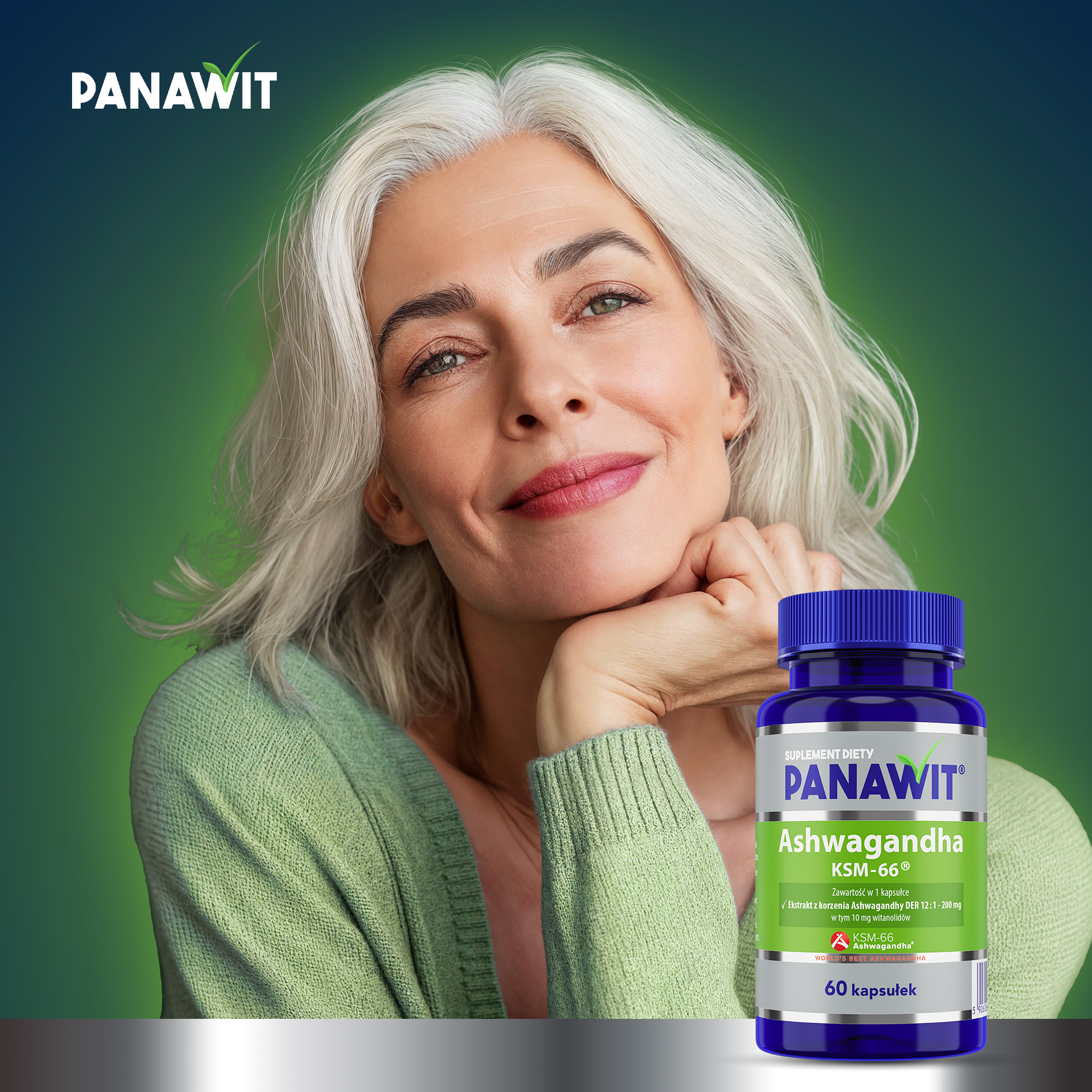 Panawit, Ashwagandha KSM-66, 200 mg, 60 kapsułek