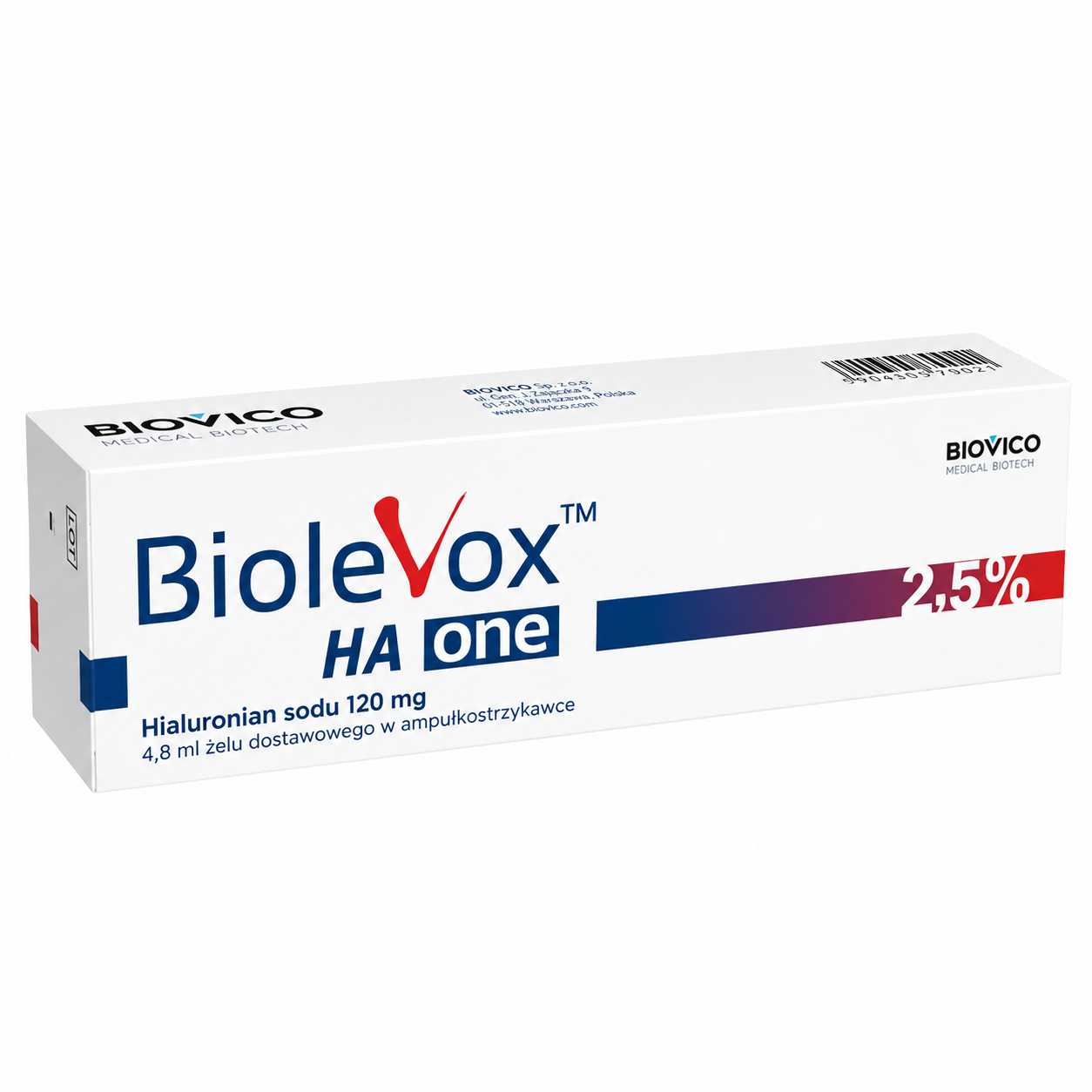 BioleVox HA One 2,5%, 1 ampułkostrzykawka, 4,8 ml zdjęcie