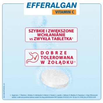 EFFERALGAN VITAMIN C 200 mg, tabletki musujące, 20 sztuk