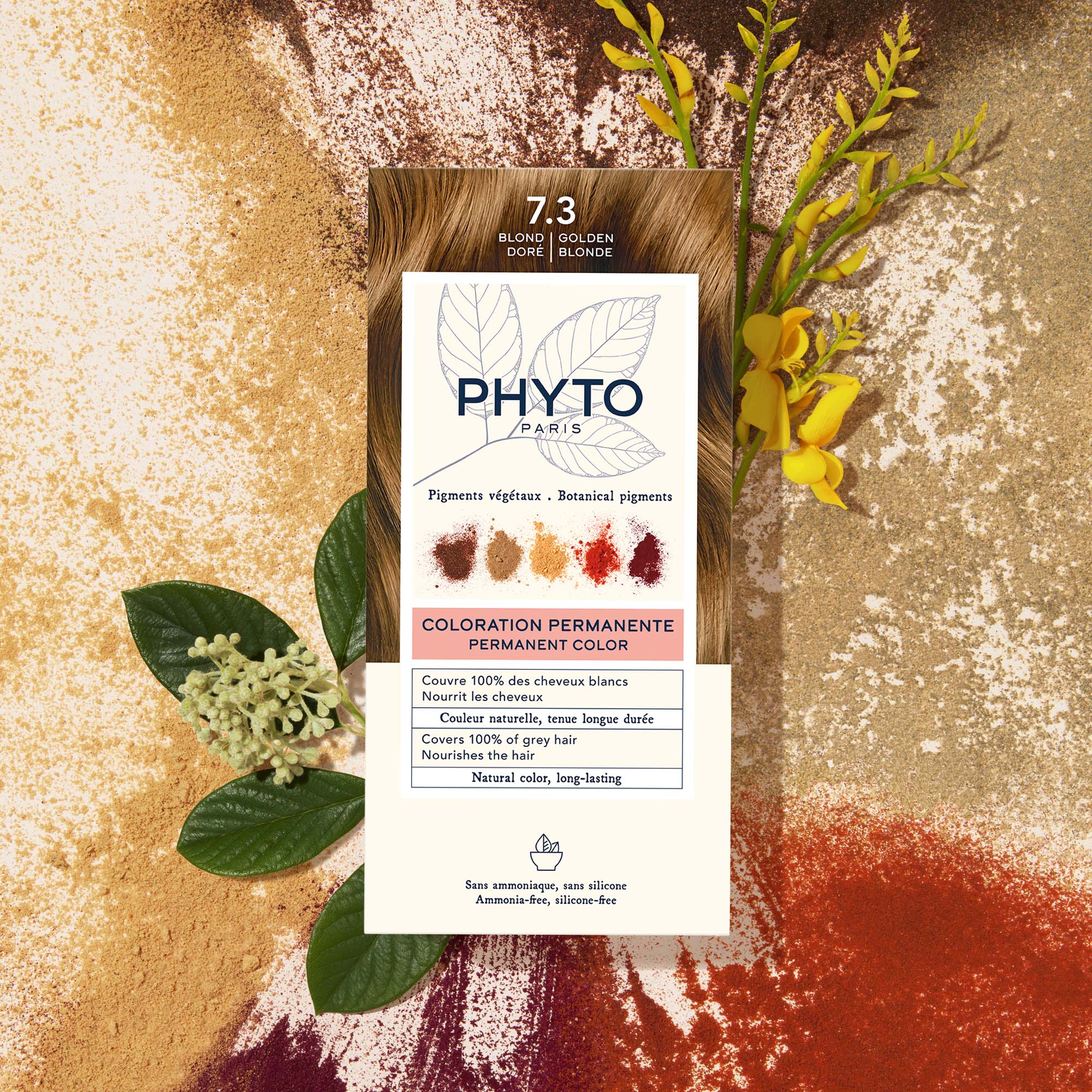 PHYTO COLOR Farba do włosów - 7.3 ZŁOTY BLOND