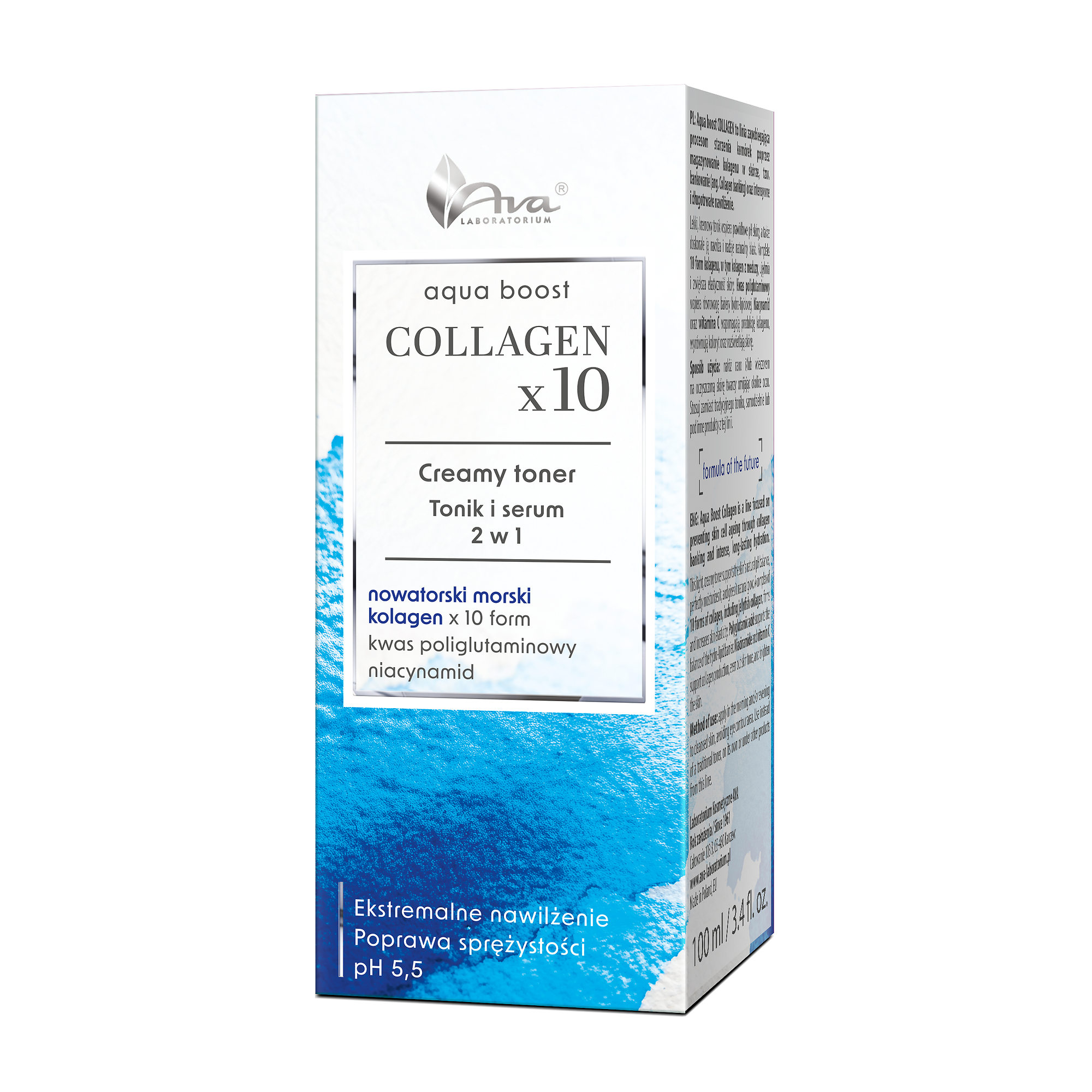 AVA Aqua Boost Collagenx10 Creamy toner, 100 ml