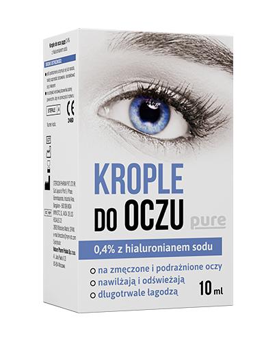 Krople do oczu pure 0,4% z hialuronianem sodu, 10 ml zdjęcie