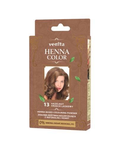 Venita Henna Color, ziołowa odżywka koloryzująca z naturalnej henny, 13 Orzech Laskowy, 25 g zdjęcie
