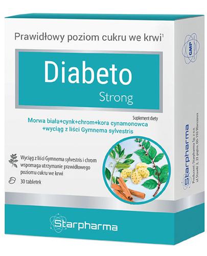DIABETOSTRONG - 30 tabl. - prawidłowy poziom cukru - cena, opinie, wskazania zdjęcie