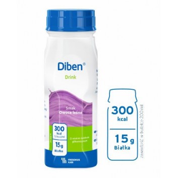 Diben Drink Owoce leśne o niskim indeksie glikemicznym  4 x 200 ml