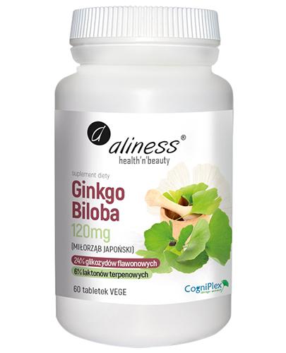 Aliness Ginkgo Biloba 120 mg, 60 tabletek zdjęcie