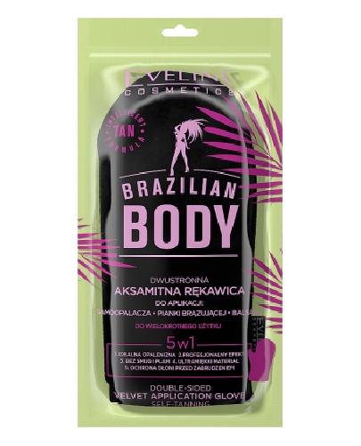 EVELINE COSMETICS Brazilian Body Dwustronna aksamitna rękawica, 1 sztuka zdjęcie