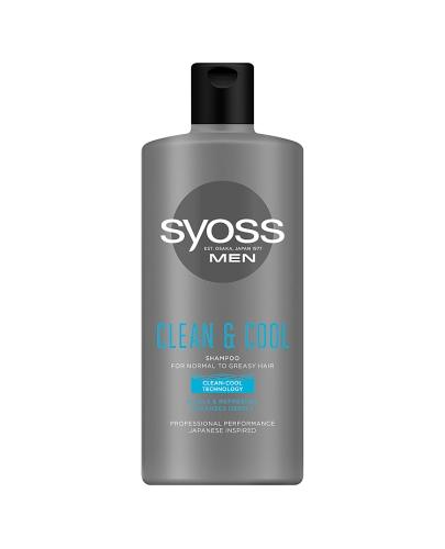 Syoss Men Clean & Cool Szampon do włosów normalnych i przetłuszczających - 440 ml  zdjęcie