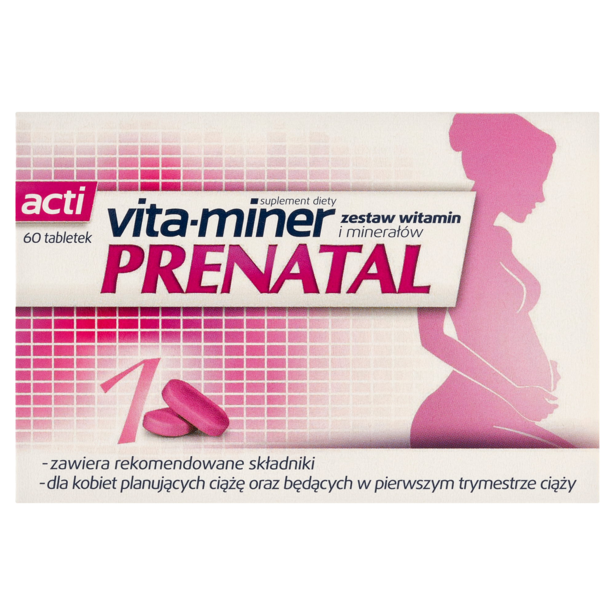 Acti vita-Miner Prenatal 60 tabletek zdjęcie