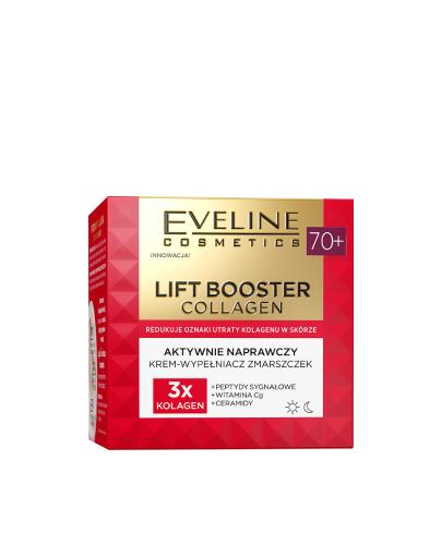 Eveline Lift booster collagen Aktywnie naprawczy krem-wypełniacz zmarszczek 70+, 50 ml zdjęcie