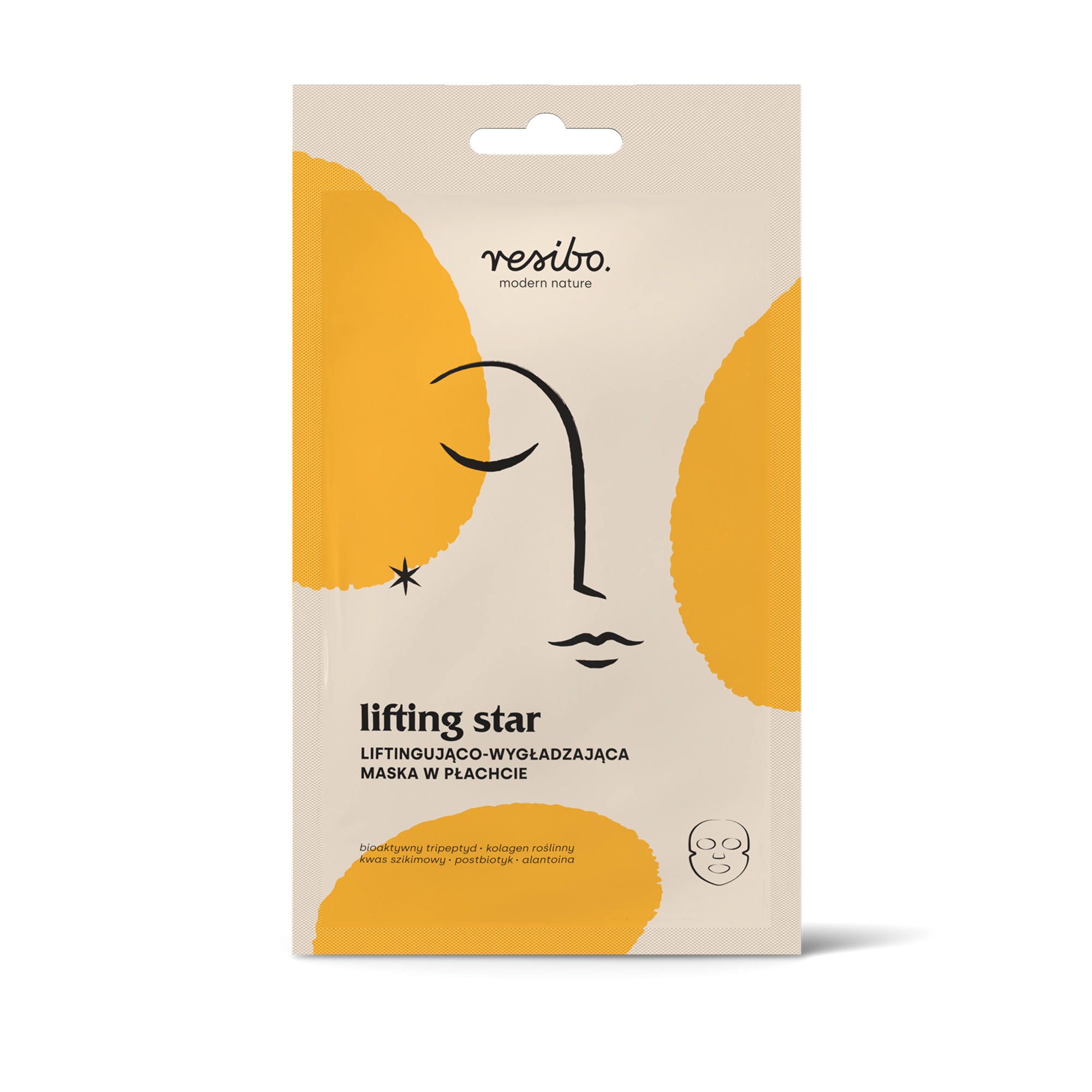 Resibo Lifting Star liftingująco-wygładzająca maska w płachcie, 21 ml zdjęcie