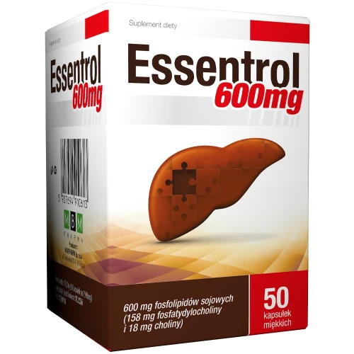 MBM Pharma Essentrol 600 mg, 50 kapsułek zdjęcie