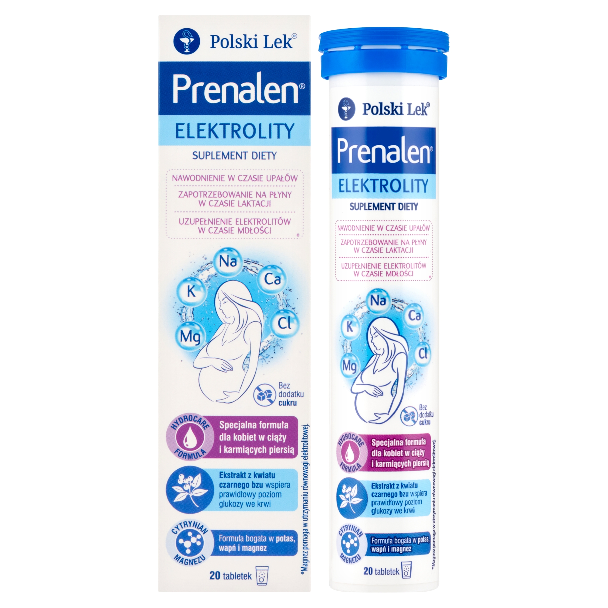 Prenalen Elektrolity, tabletki musujące, 20 sztuk