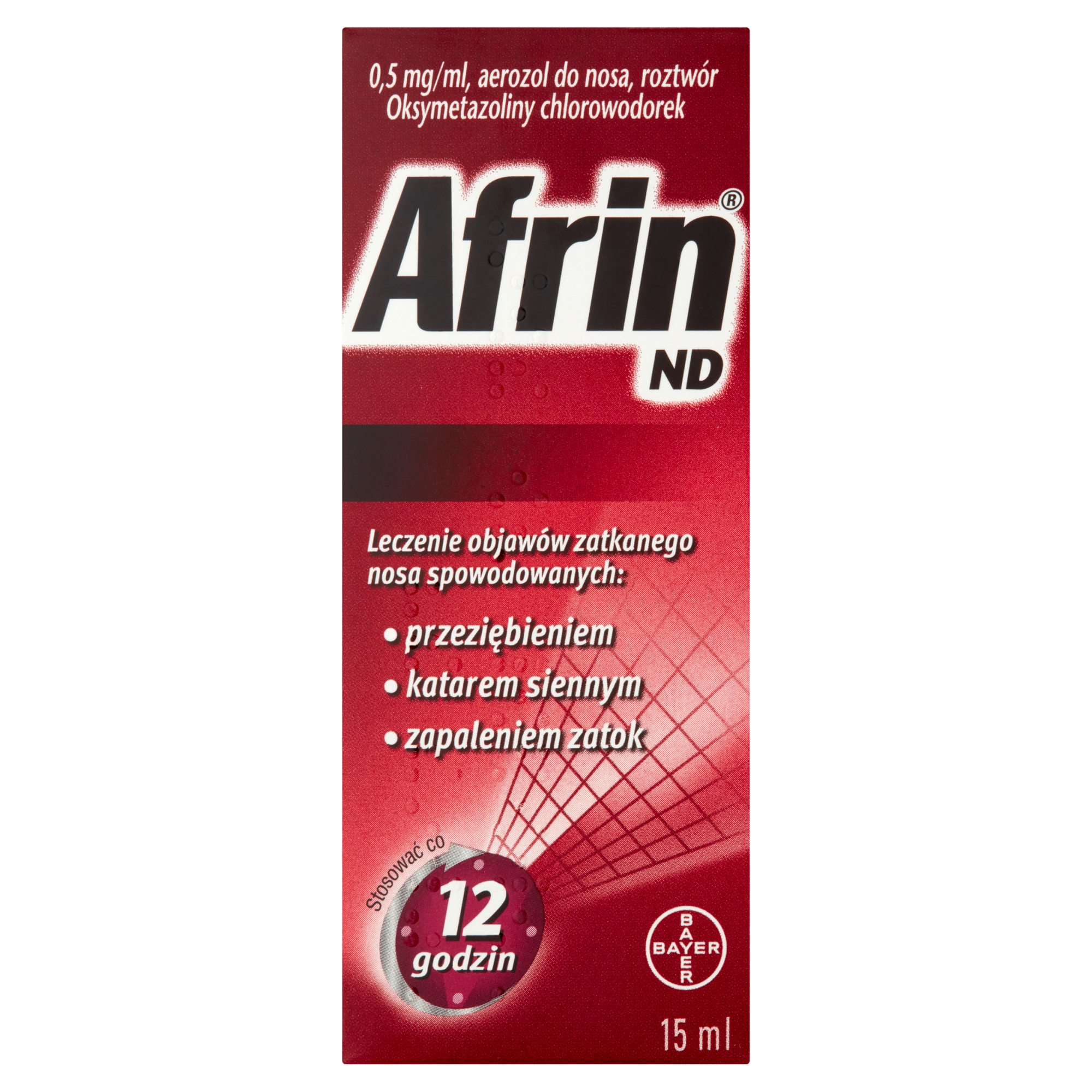 AFRIN ND Aerozol do nosa 0,5 mg/ml - 15 ml  zdjęcie
