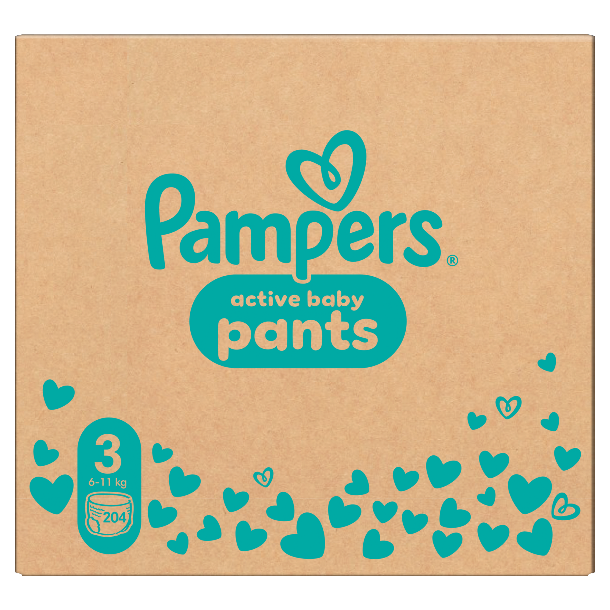 Pampers Pants, 3 (6-11 kg), pieluchomajtki jednorazowe, 204 sztuki zdjęcie