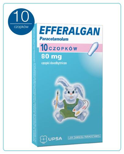 EFFERALGAN 80 mg, czopli, 10 sztuk zdjęcie
