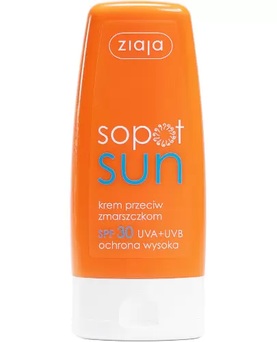 Ziaja Sopot Sun krem przeciw zmarszczkom SPF 30 UVA + UVB ochrona wysoka 60 ml zdjęcie