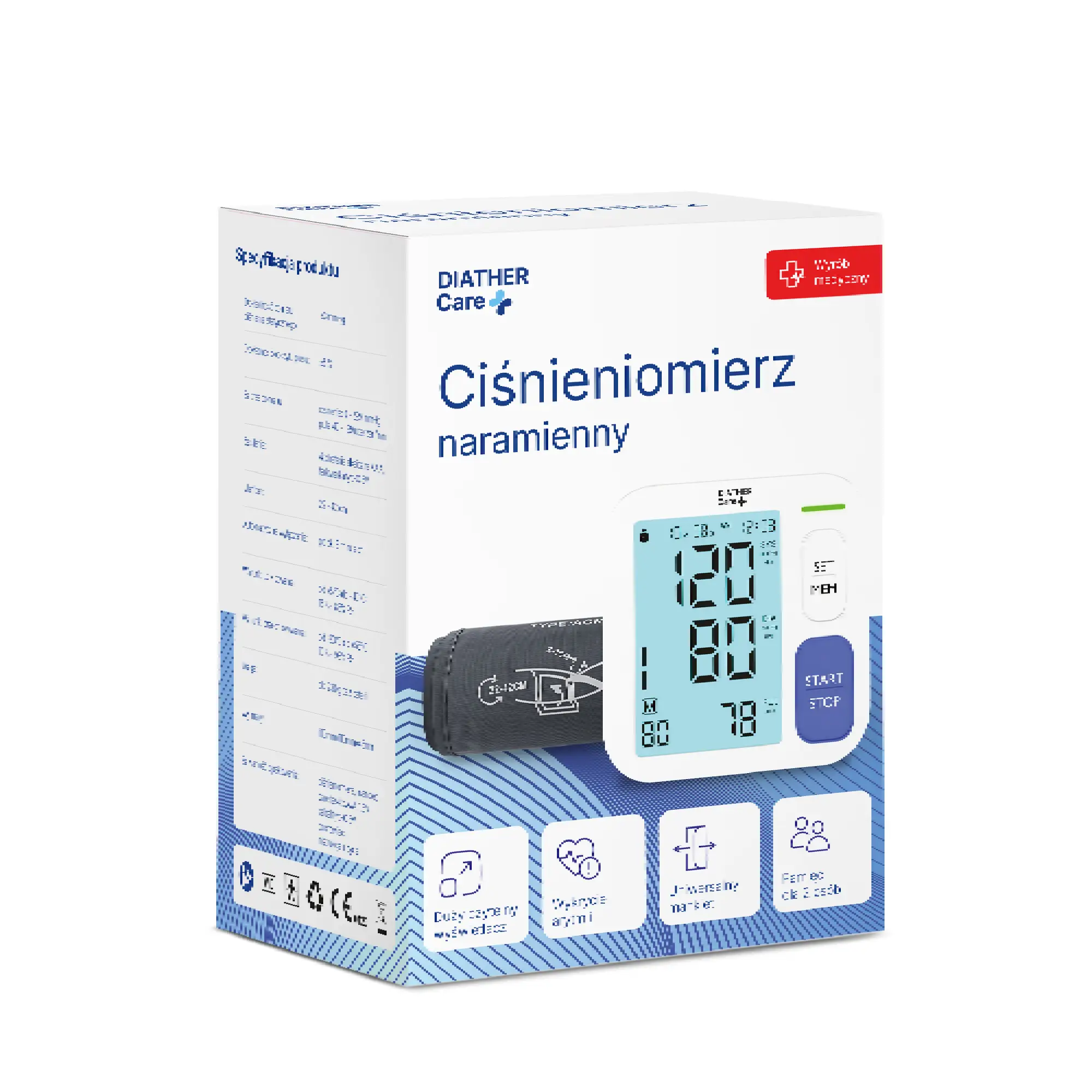 Ciśnieniomierz Diather Care, 1 sztuka