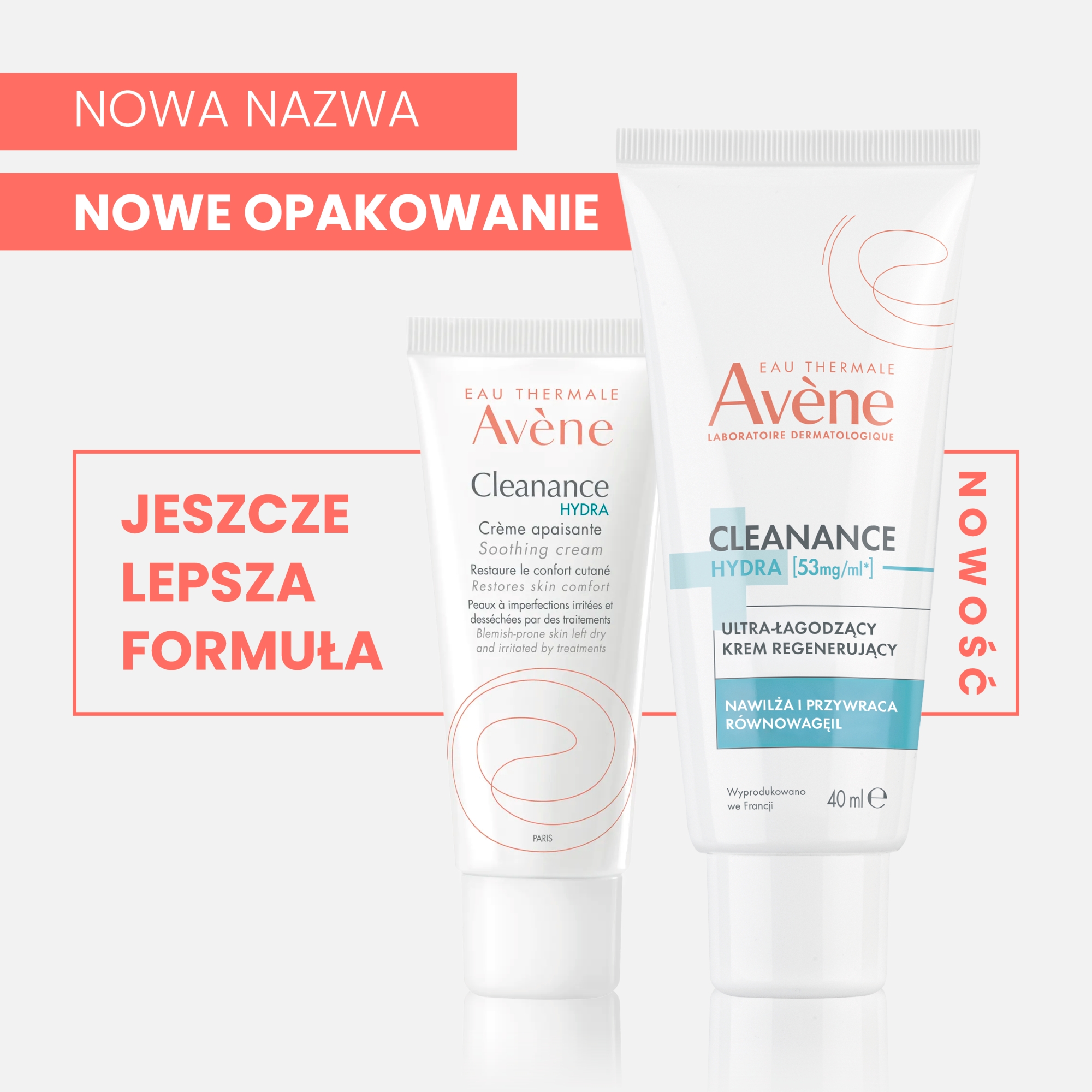 Avène Cleanance Hydra Ultra-łagodzący Krem regenerujący, 40 ml