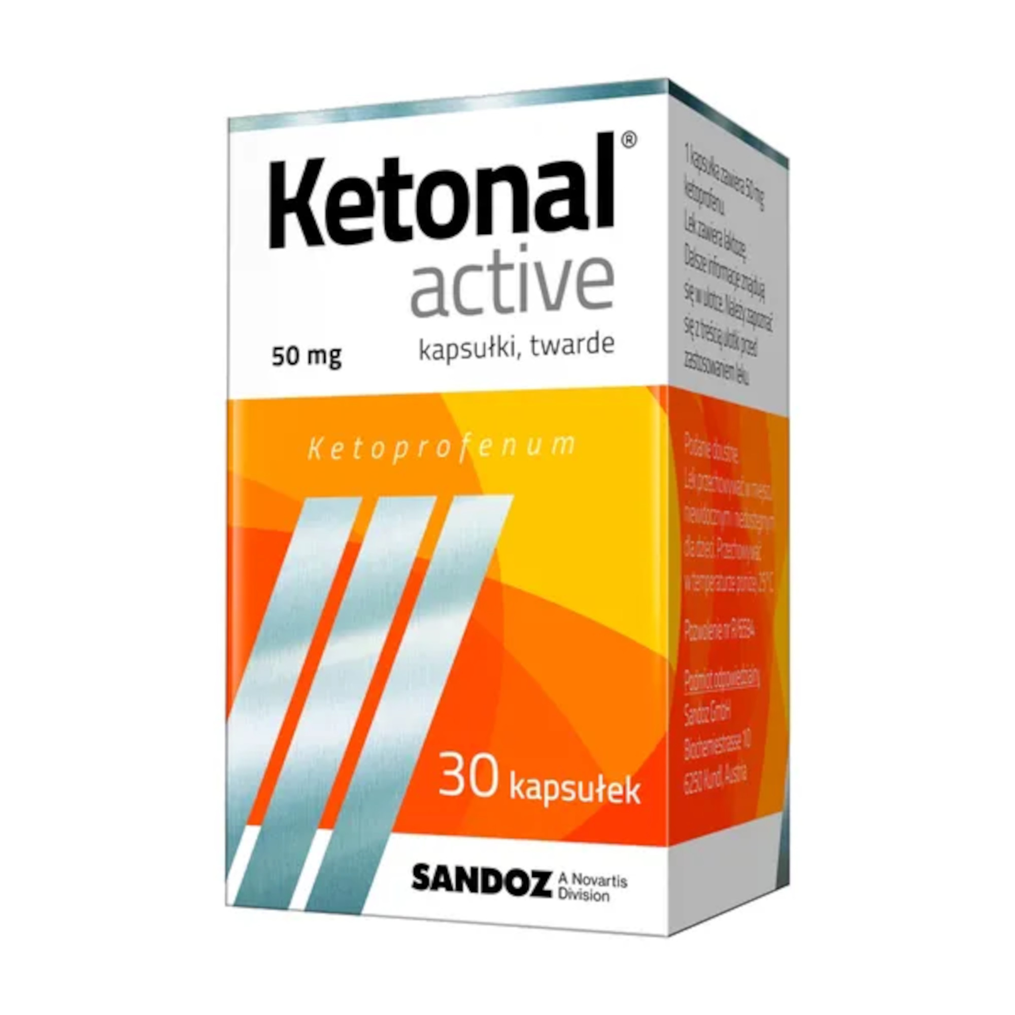 Ketonal Active 50 mg 30 kapsułek twardych zdjęcie
