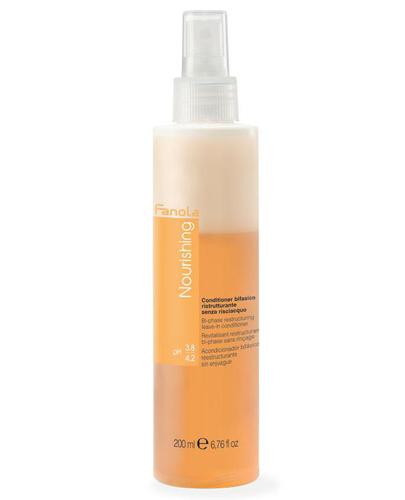 Fanola Nourishing Restructuring Conditioner Odżywka dwufazowa w sprayu do włosów suchych i łamliwych - 200 ml - cena, opinie, właściwości zdjęcie