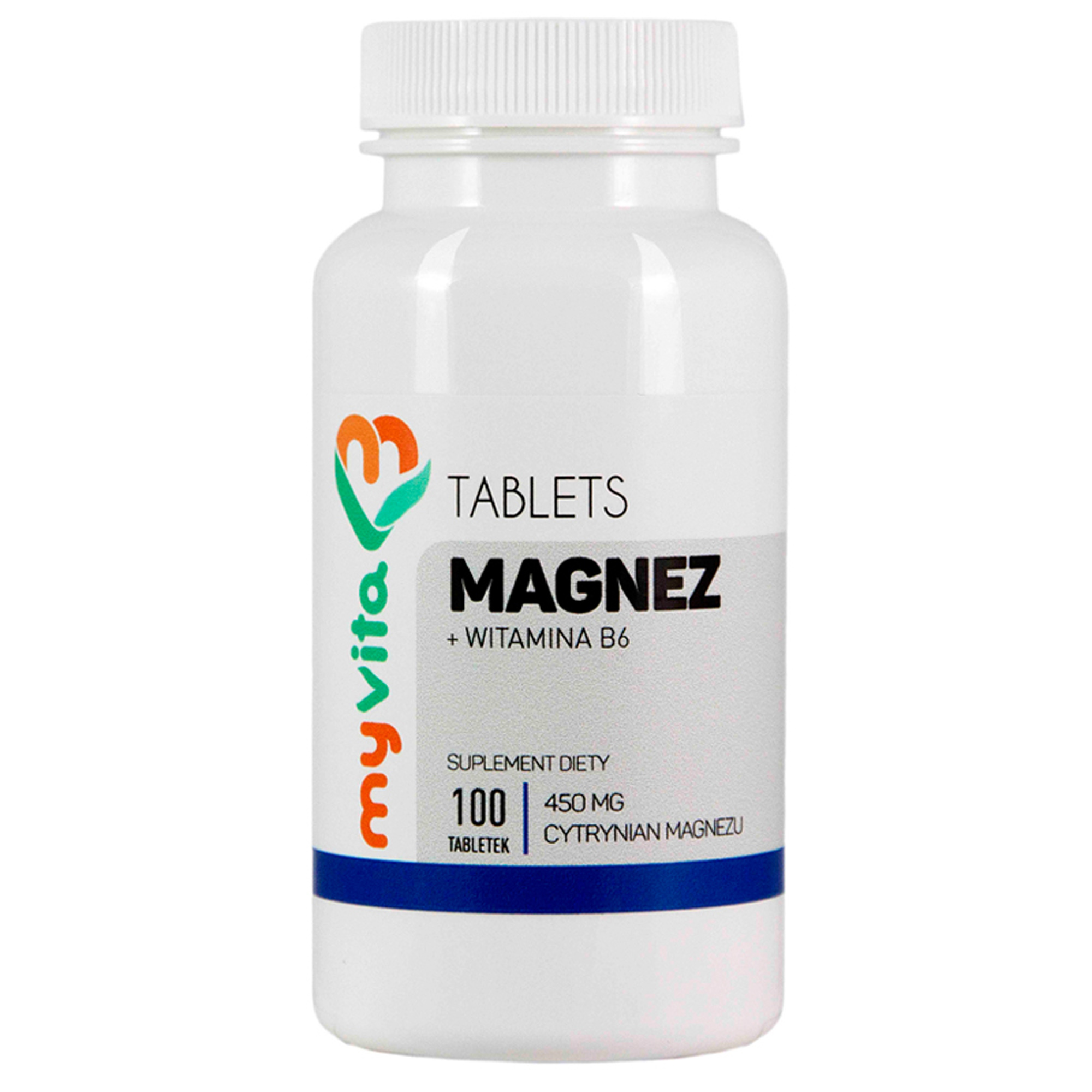 MyVita Magnez + witamina B6 100 tabletek zdjęcie