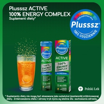 Plusssz Active 100% Energy Complex 20 tabletek musujących