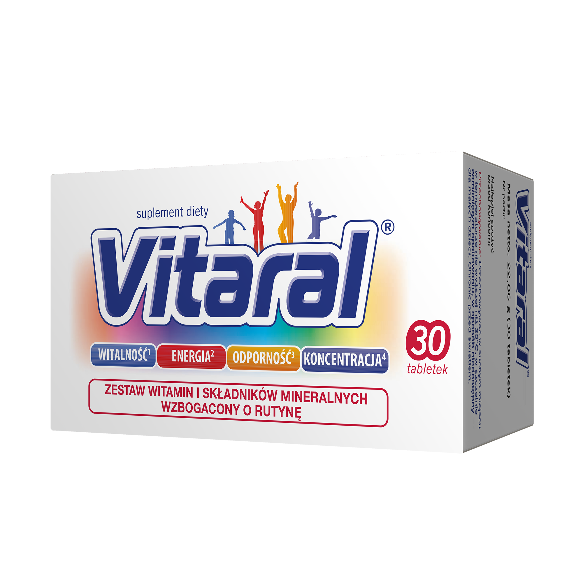 Vitaral zestaw witamin i minerałów 30 tabletek zdjęcie