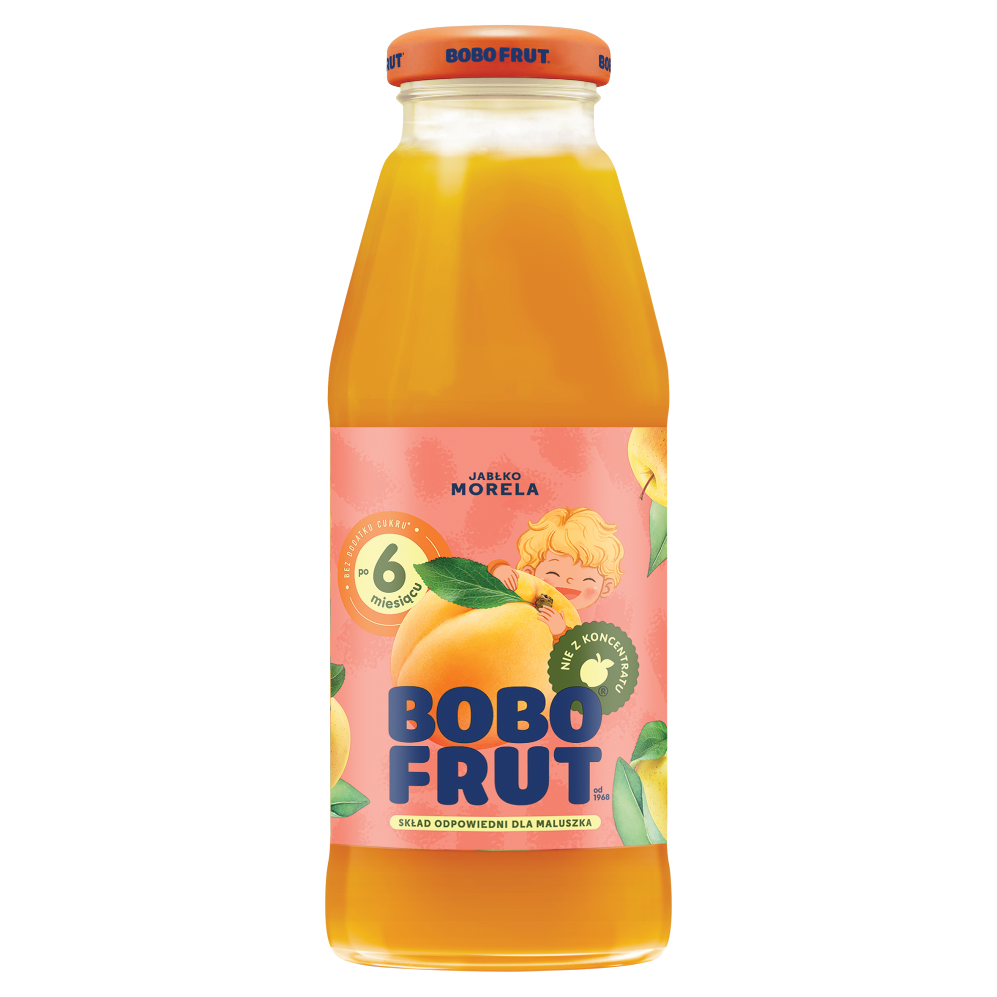 Bobo Frut Nektar jabłko morela po 6 miesiącu, 300 ml zdjęcie