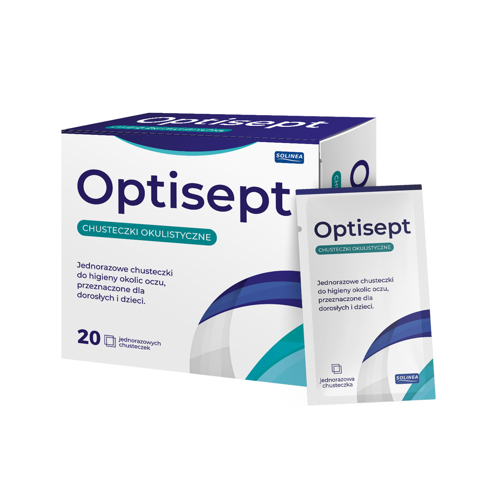Optisept, jednorazowe chusteczki, 20 sztuk zdjęcie