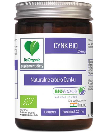 BeOrganic Cynk Bio - 60 tabl. - cena, opinie, stosowanie zdjęcie