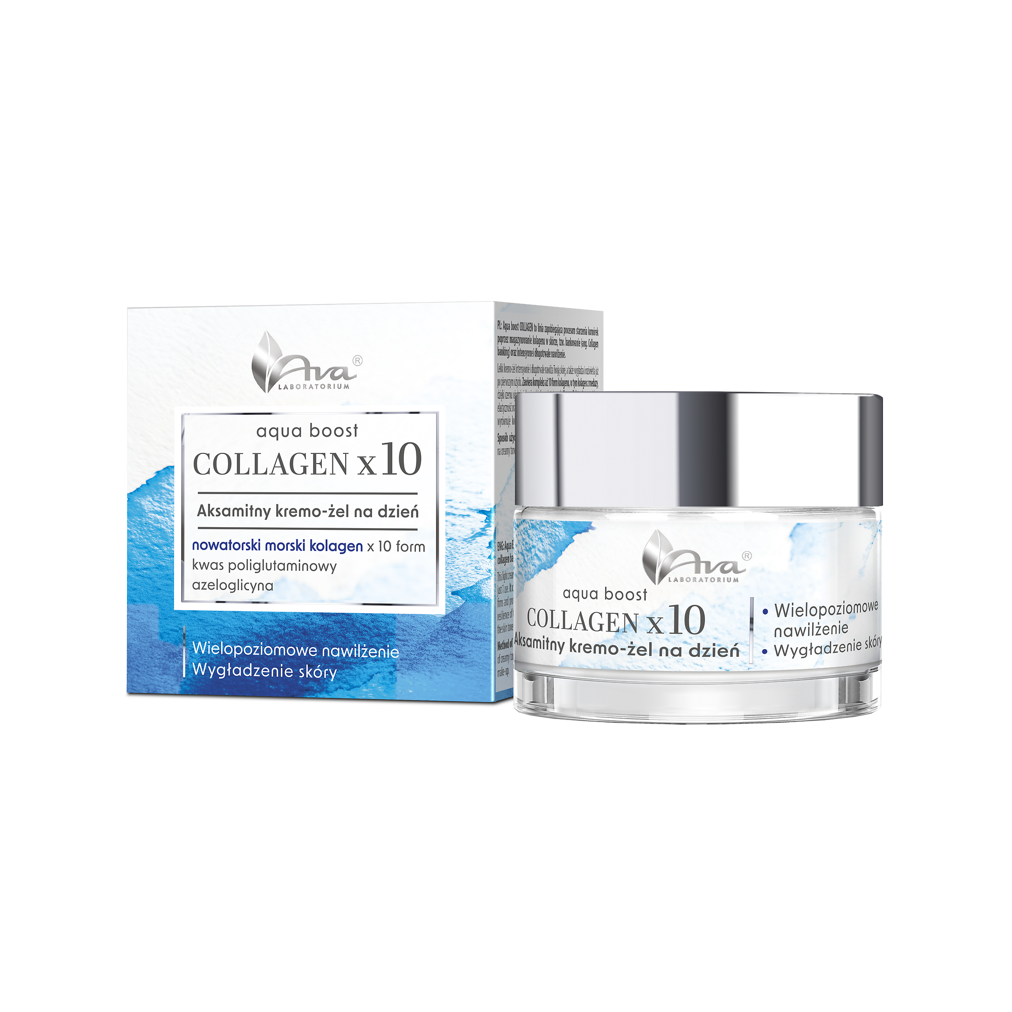 AVA Aqua Boost Collagenx10 Kremo-żel na dzień, 50 ml zdjęcie
