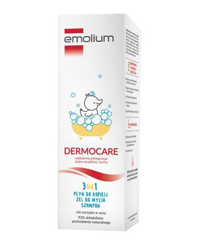 Emolium DERMOCARE 3w1 płyn do kąpieli, żel do mycia, szampon, 400 ml zdjęcie