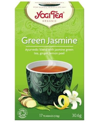 Yogi Tea Organic GREEN JASMINE Zielona jaśminowa BIO - 17 sasz. - cena, opinie, właściwości zdjęcie