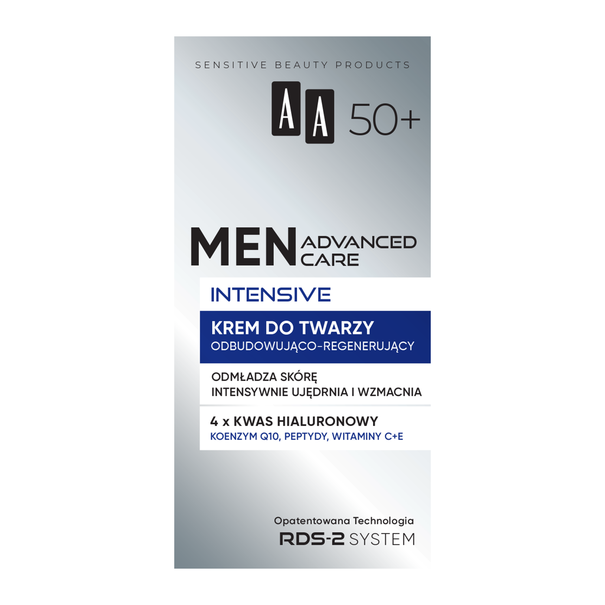 AA Men Advanced Care Intensive 50+ Krem do twarzy odbudowująco-regenerujący, 50 ml zdjęcie