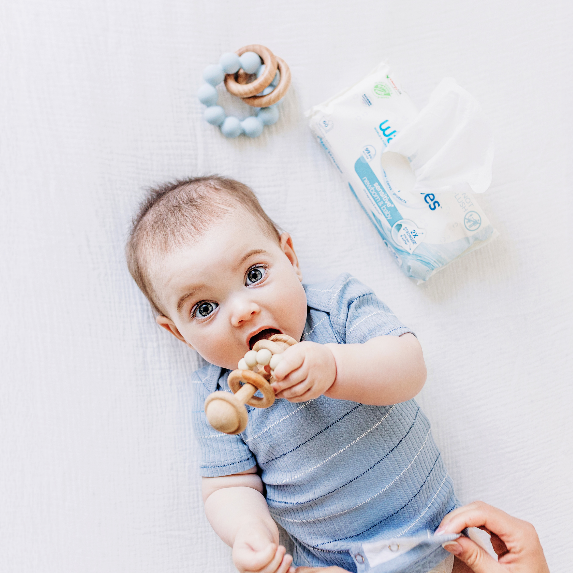 WaterWipes, Chusteczki nawilżane dla noworodków i niemowląt, 6x60 sztuk