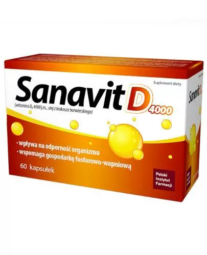 Sanavit D 4000 60 kapsułek zdjęcie