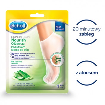 Scholl Odżywcza maska do stóp z aloesem - 1 para - cena, opinie, wskazania