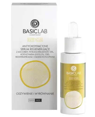 Basiclab Esteticus antyoksydacyjne serum regenerujące odżywienie i wyrównanie, 30 ml zdjęcie
