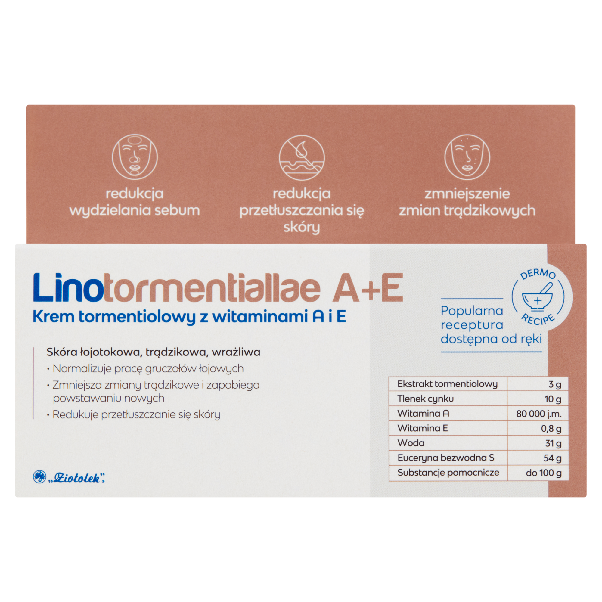 Linotormentiallae A+E krem tormentiolowy z witaminami A i E 50 g zdjęcie