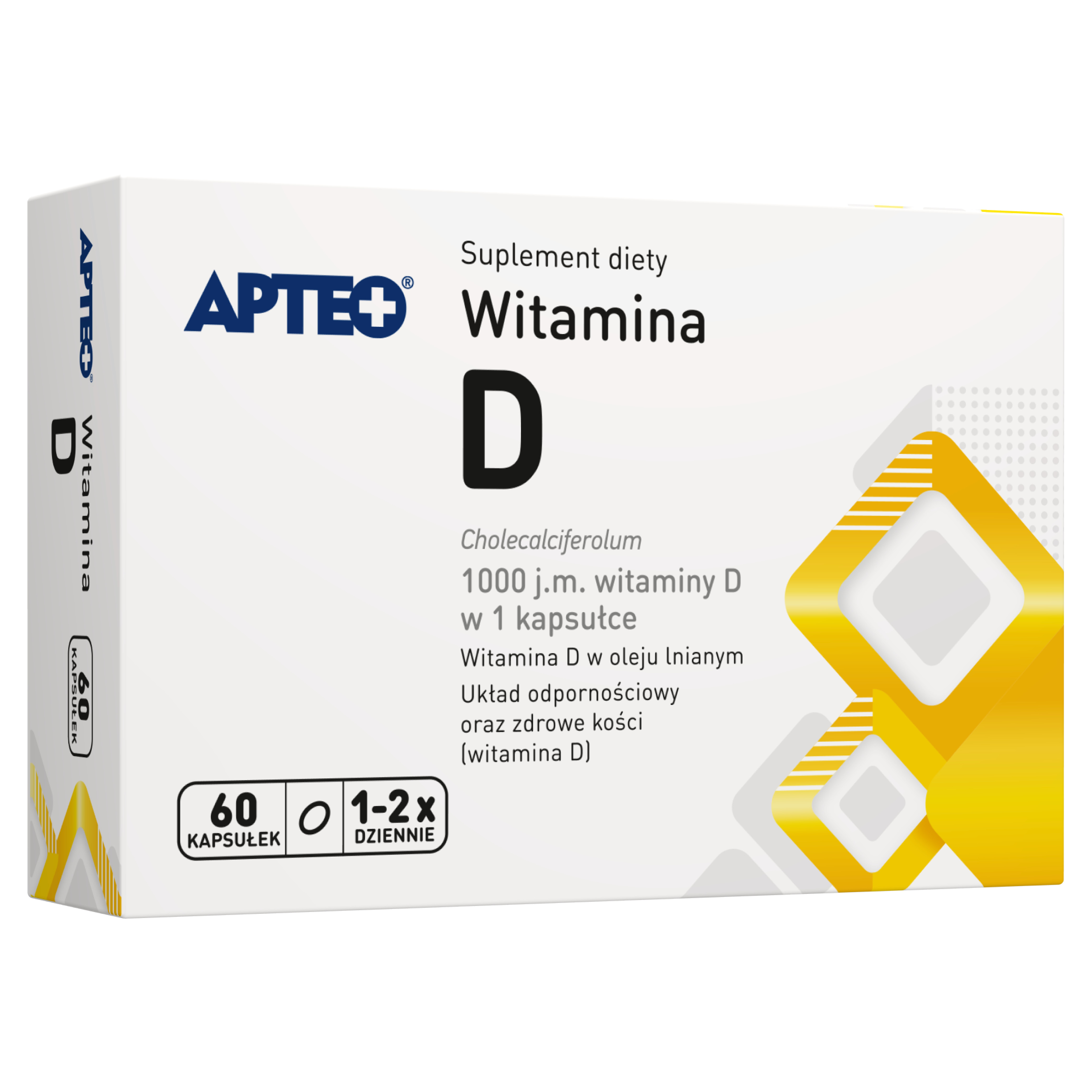 APTEO Witamina D 1000 j.m. - 60 kaps. zdjęcie