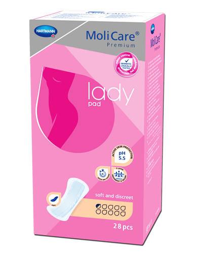 Hartmann MoliCare Premium lady pad 0,5 kropli, Anatomiczne wkłady chłonne, 28 sztuk zdjęcie