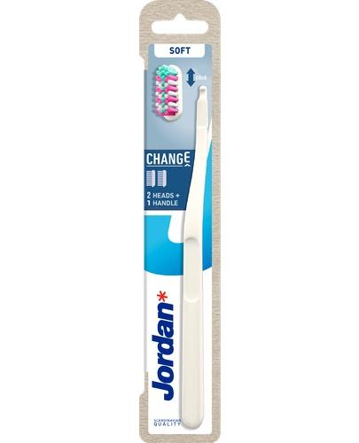 Jordan Change Soft Szczoteczka do zębów z wymienną główką, 2 końcówki zdjęcie