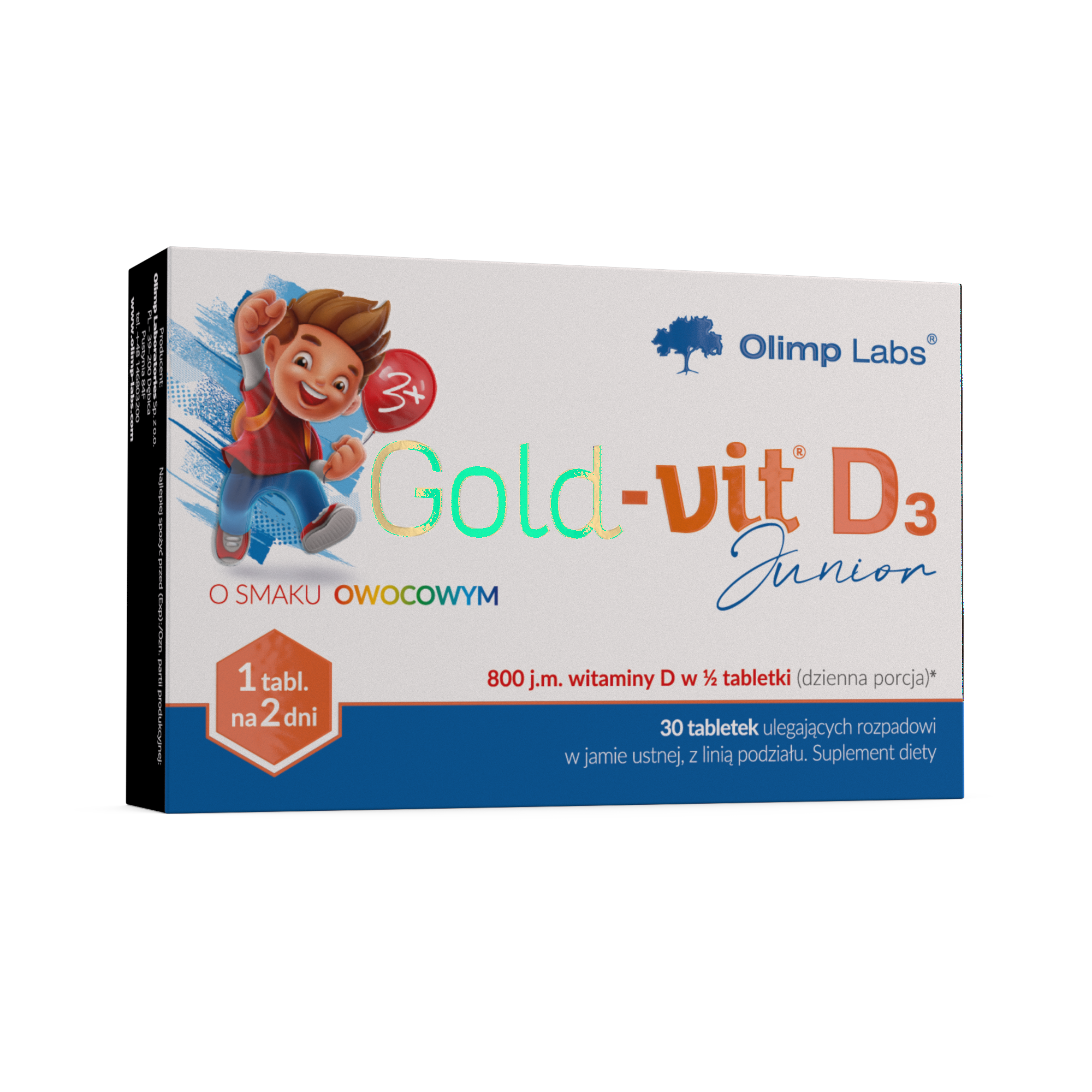 Olimp Gold-Vit D3 Junior o smaku owocowym, 30 tabl. zdjęcie